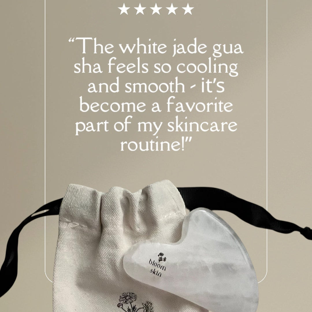 Bloom Skin White Jade Gua Sha