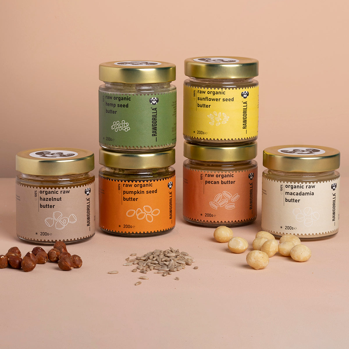 Organic Nut & Seed Butter Selection Box - RAWGORILLA